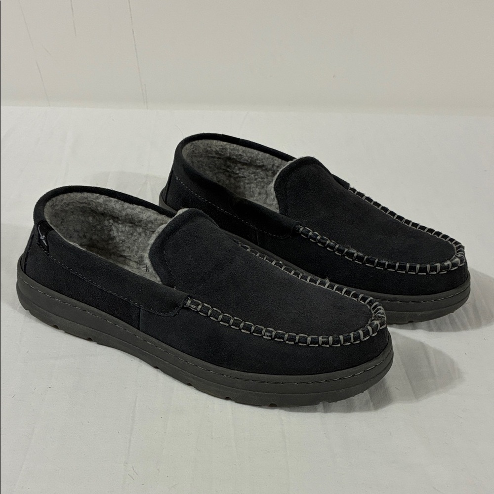Eddie Bauer Loudon Suede Upper Faux Fur Slipper Men’s 8-9